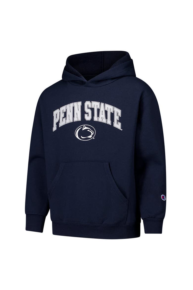 Youth Champion Navy Penn State Nittany Lions Campus Pullover Hoodie, Alternate, color, Navy