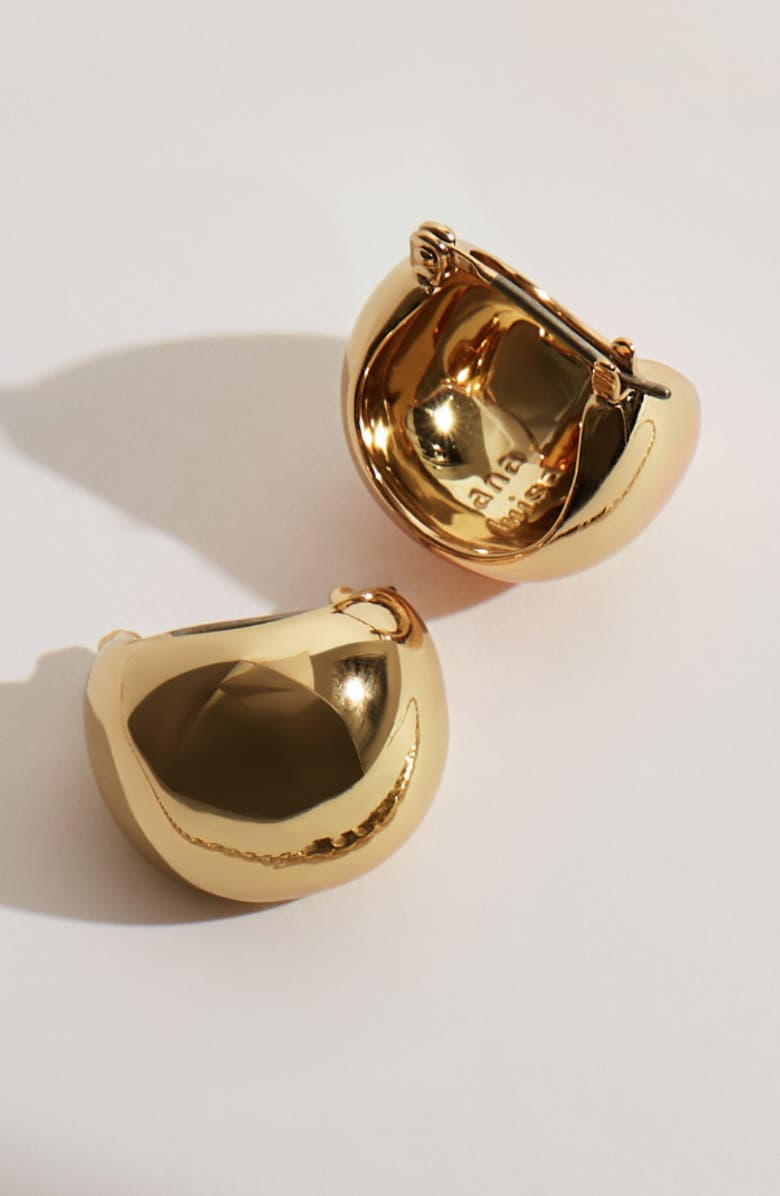 Ana Luisa Hoop Earrings - Abby, Alternate, color, Gold