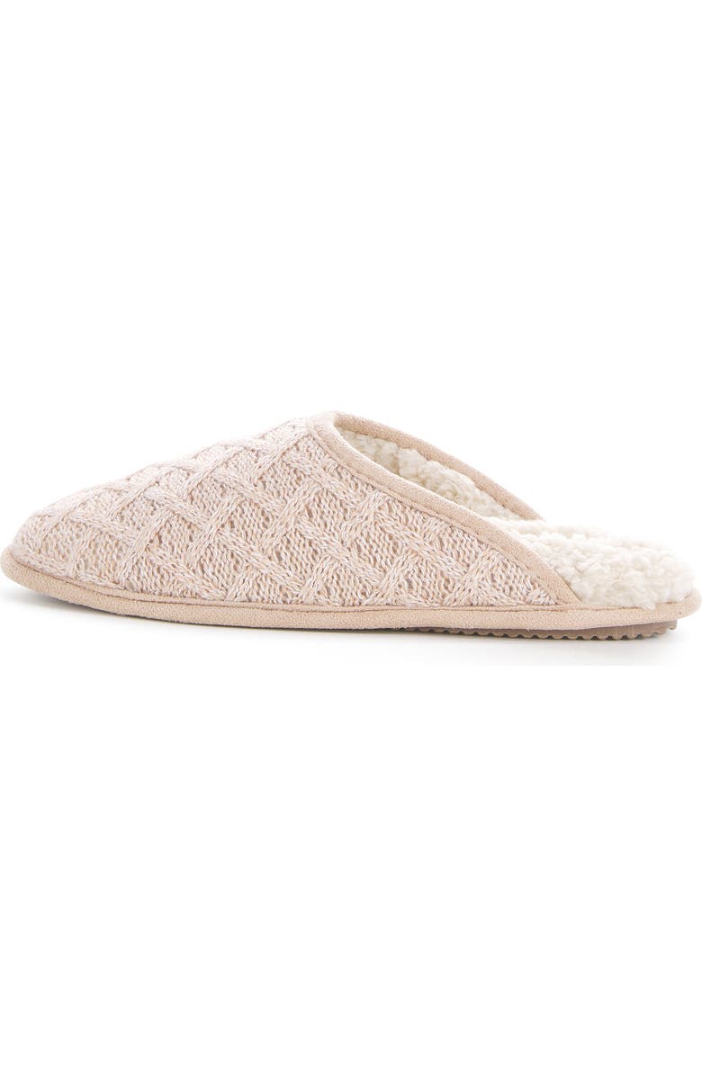 FLOOPI Isabel Lattice Knit Scuff Slipper, Alternate, color, Pink