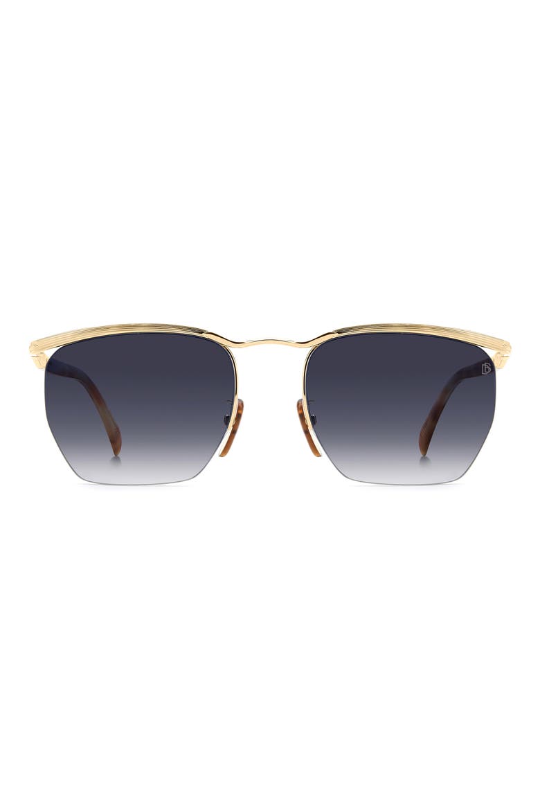 55mm Square Sunglasses, Main, color, GOLD BROWN HAVANA/ BL SF AR