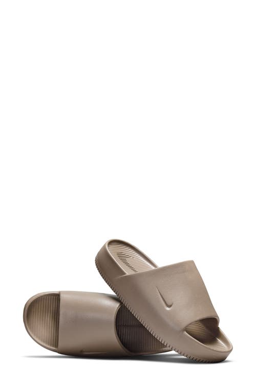 Nike Women's Calm Slides In Mink Brown/brown