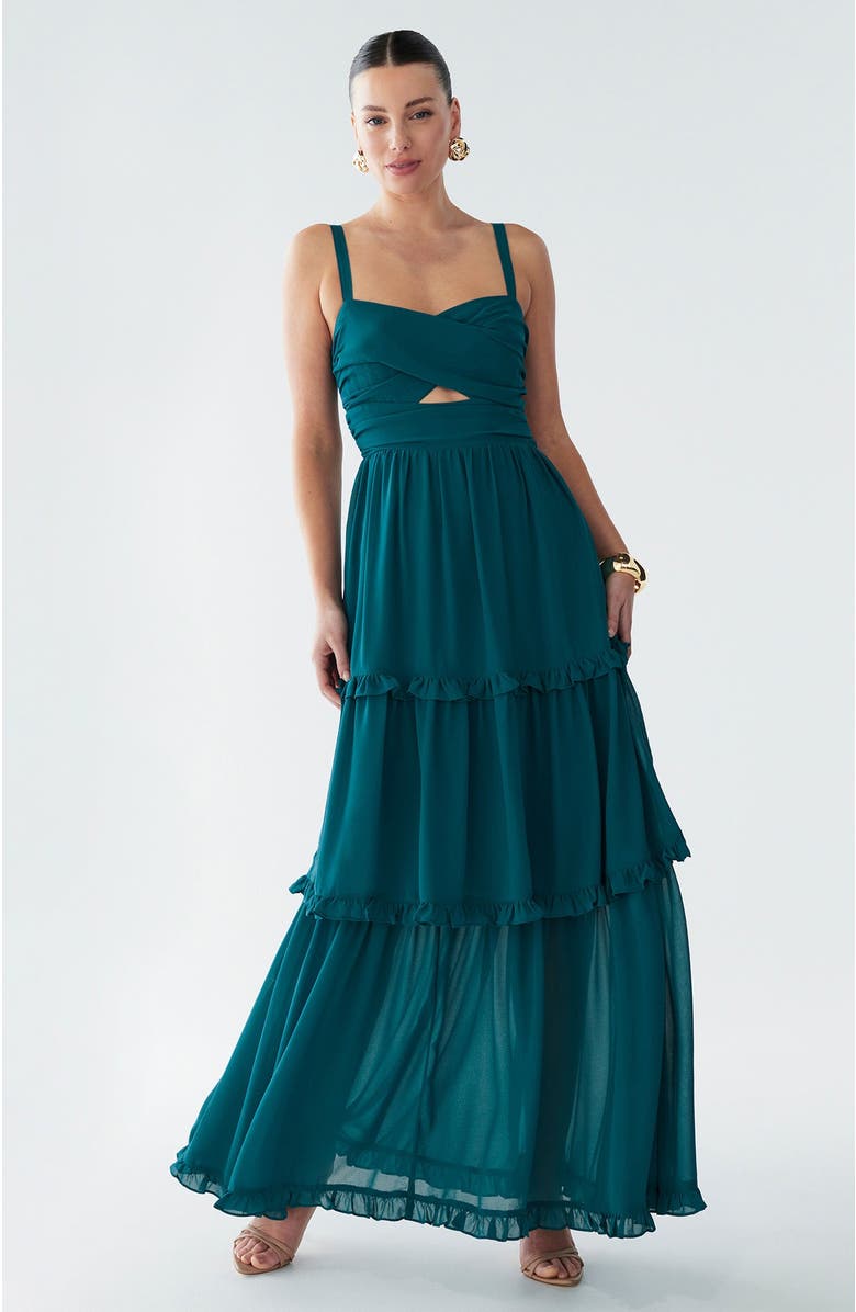 BWLDR Willow Maxi Dress, Alternate, color, Teal