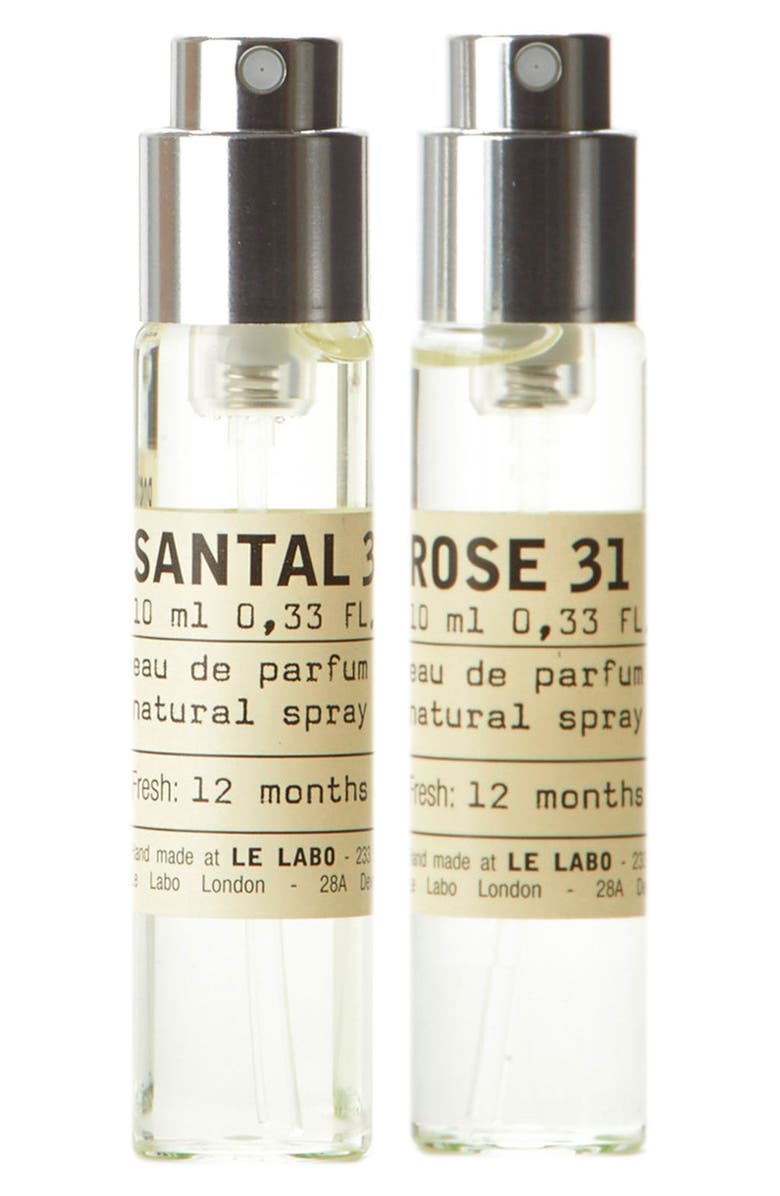 Le Labo Santal 33 & Rose 31 Travel Spray Set, Main, color, 