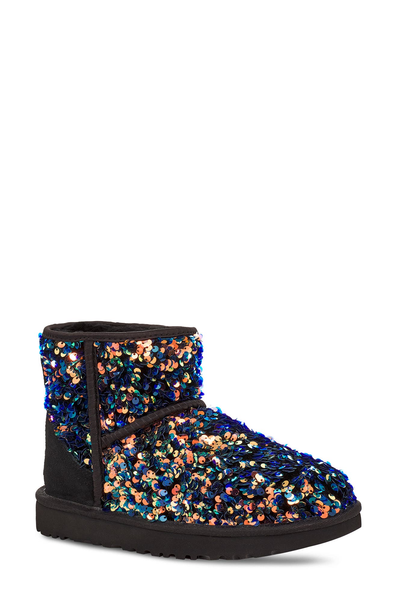 UGG<sup>®</sup> Mini Classic Stellar Sequin Boot, Main, color, 