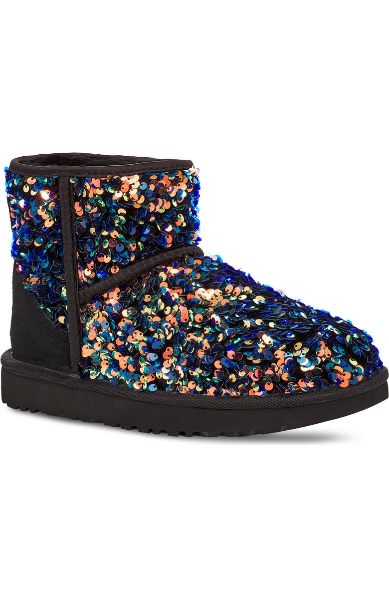 UGG<sup>®</sup> Mini Classic Stellar Sequin Boot, Main, color,