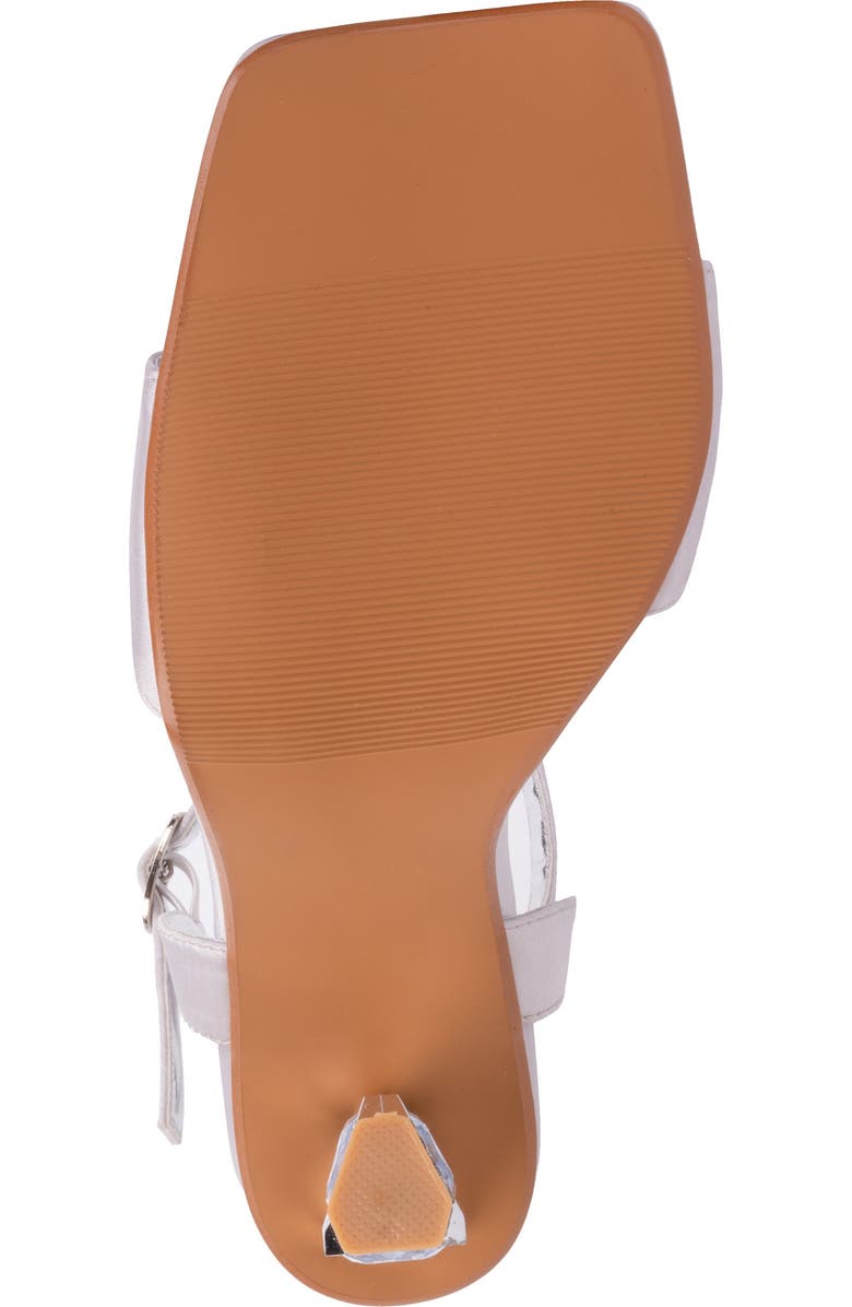 LADY COUTURE Rhinestone Ankle Strap Sandal, Alternate, color, Silver