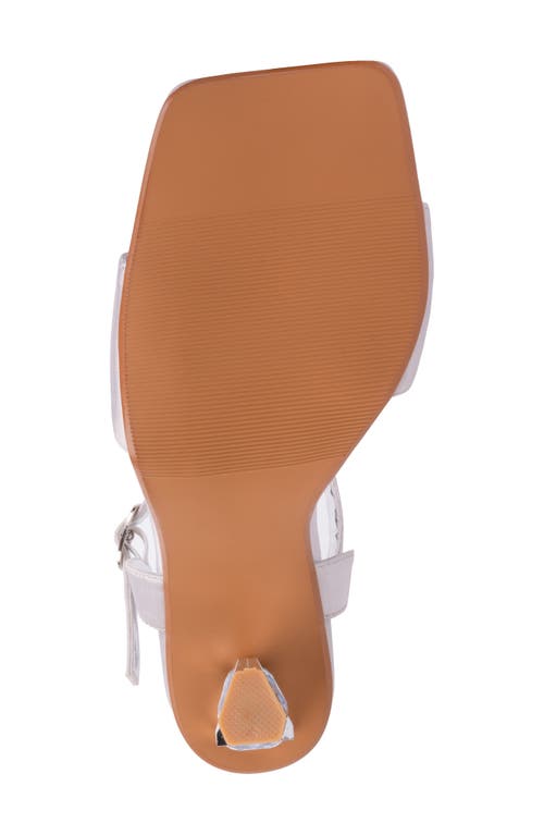 Lady Couture Rhinestone Ankle Strap Sandal In Silver
