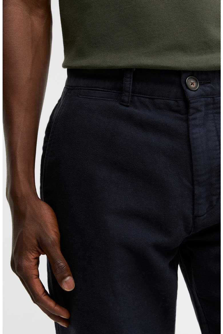 Moleskin Tailored Fit Pants, Alternate, color, NAVY