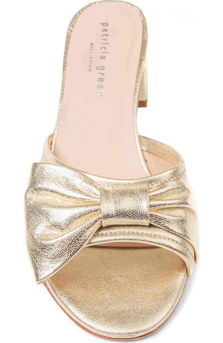 patricia green London Bow Block Heel Slide Sandal, Alternate, color,