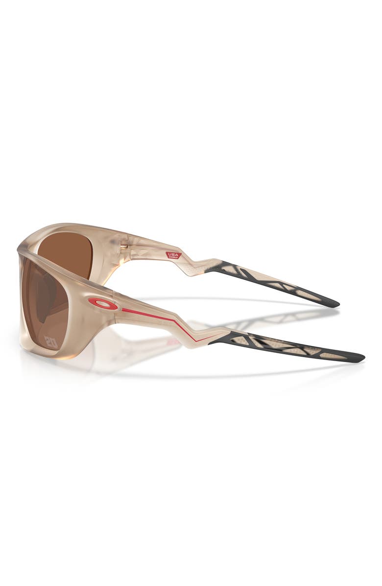Oakley Lateralis 60mm Rectangle Sunglasses, Alternate, color, Matte Sepia / Prizm Tungsten