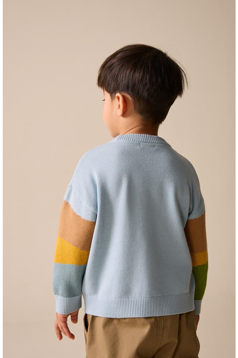 Kids' Safari Scene Sweater, Alternate, color, MULTI