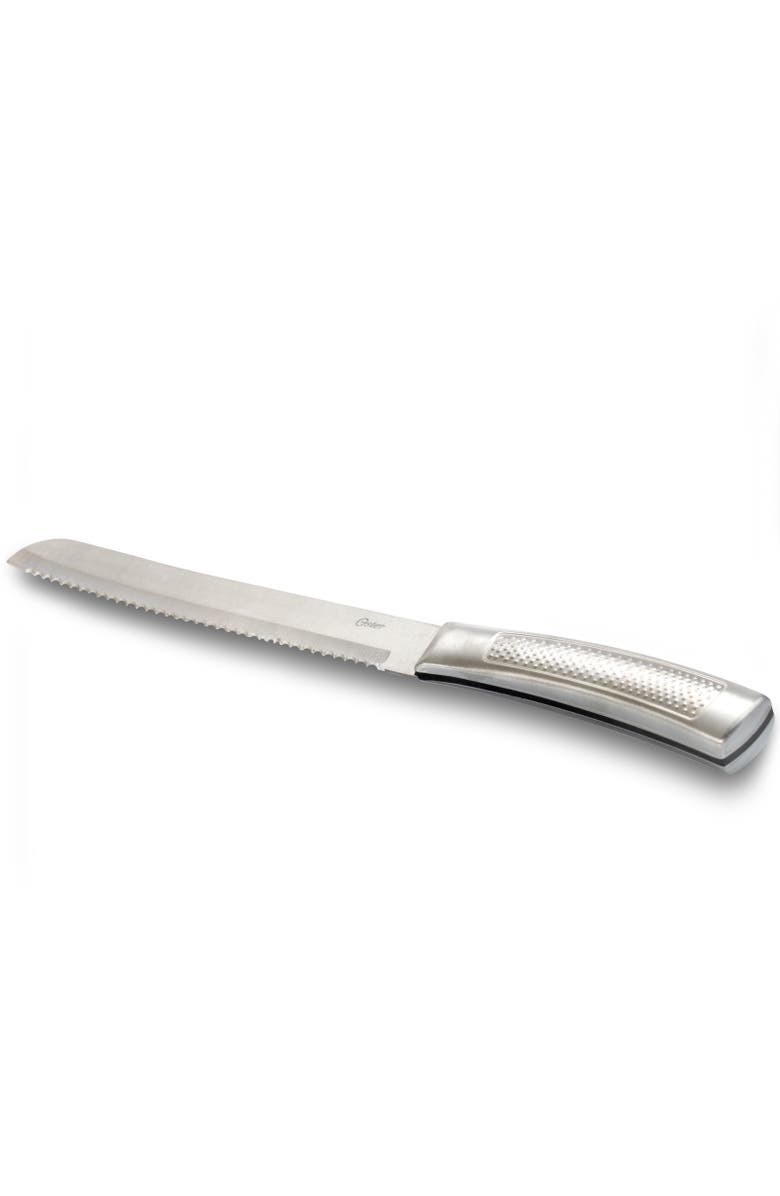 OSTER Wellisford 14 Piece Stainless Steel Cutlery Set with Black Rubber Wood Block, Alternate, color, Black