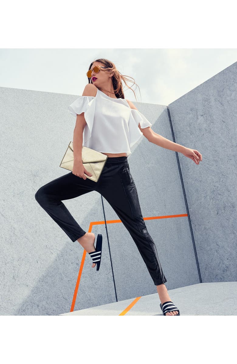 DIOR Technologic 57mm Brow Bar Sunglasses, Alternate, color,