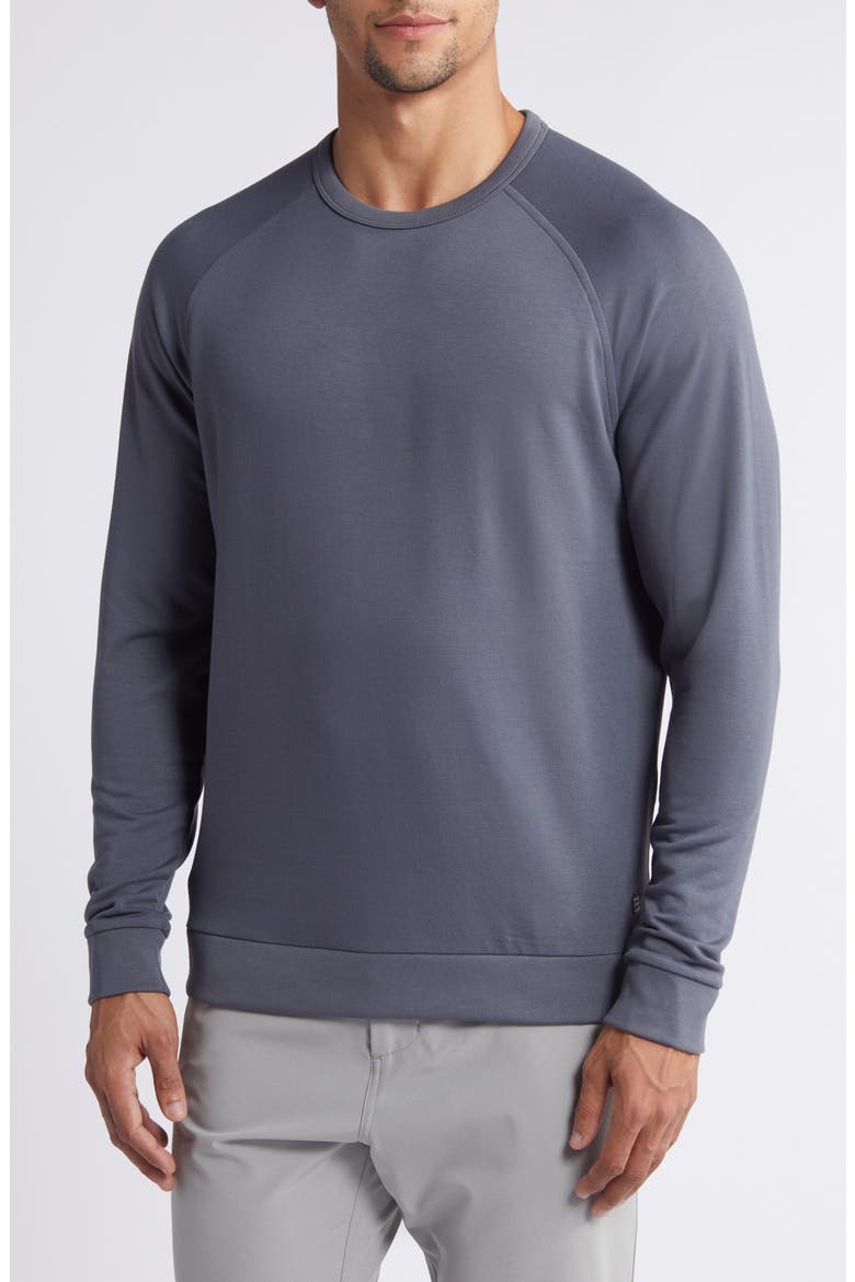 Fleece Crewneck Sweatshirt, Main, color, STORM CLOUD