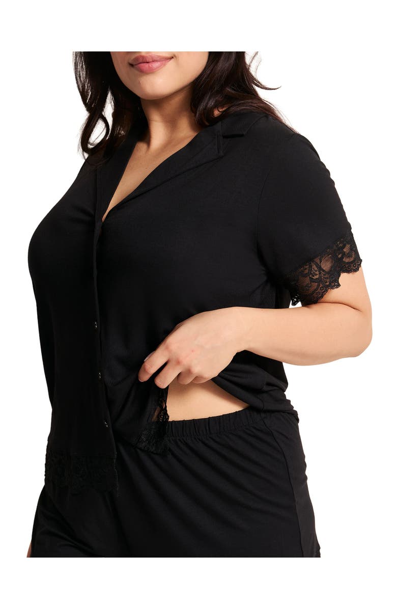 Adore Me Isa Short Pajama Set, Alternate, color, Black