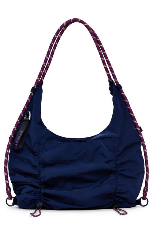 Desigual Extra Large Toggle Detail Shoulder Bag In Blue