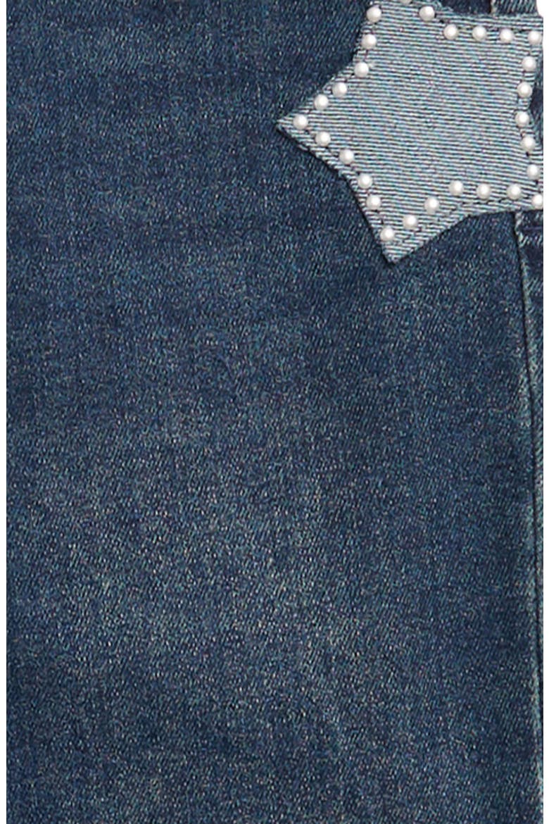 Kids' Star Studded Flare Leg Jeans, Alternate, color, INDIGO