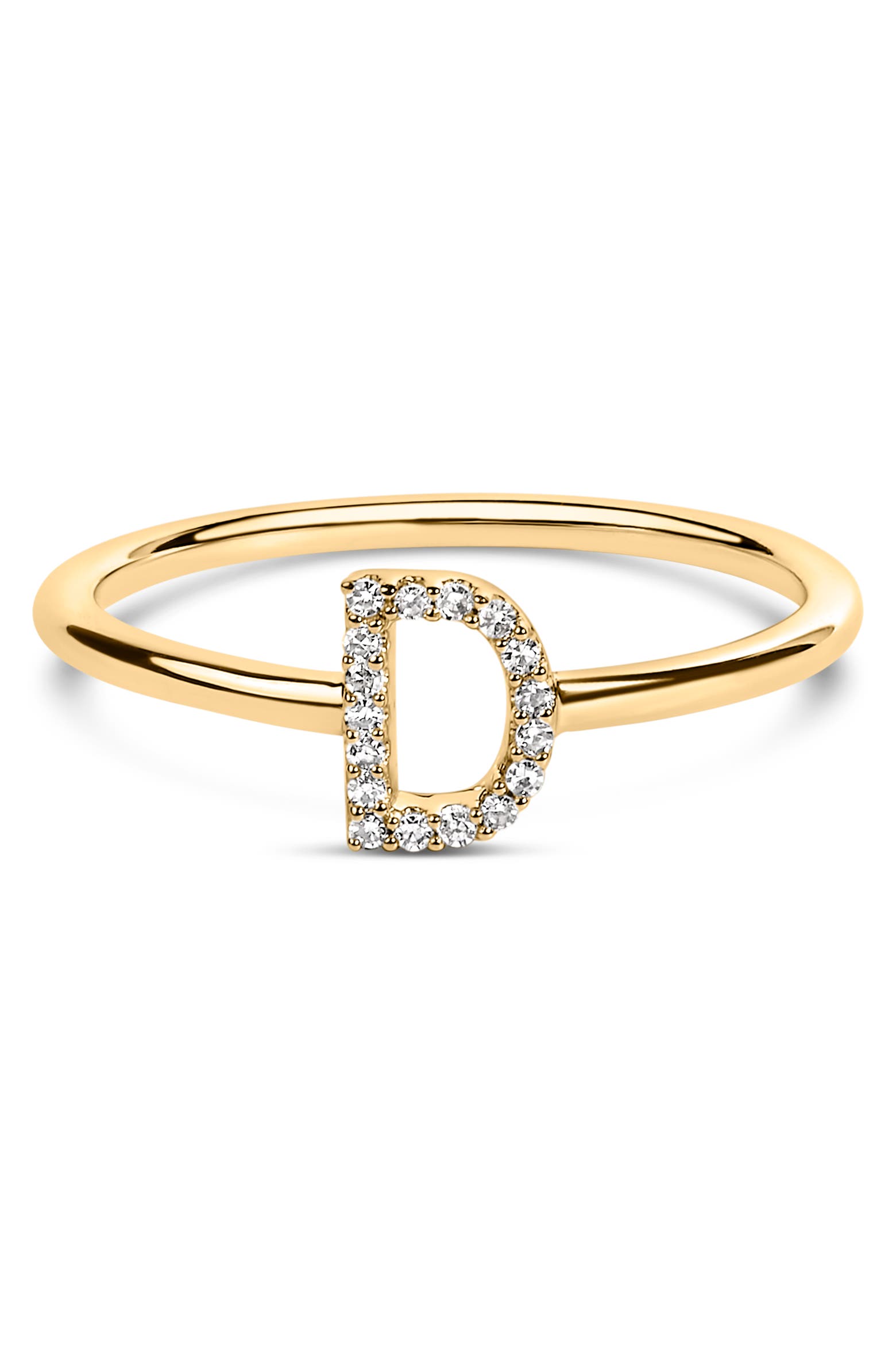 Create A Diamond Code Haus of Brilliance 10K Gold Yellow Diamond Accent Initial