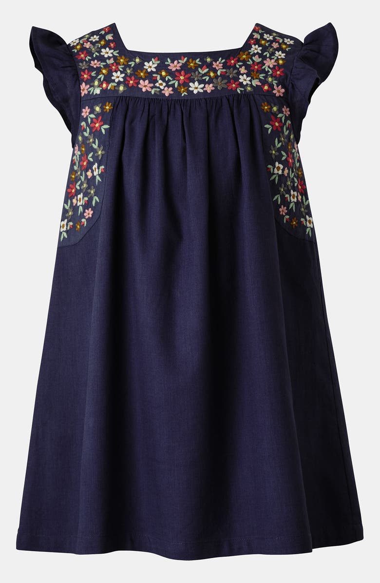 Mini Boden Embroidered Dress, Main, color,