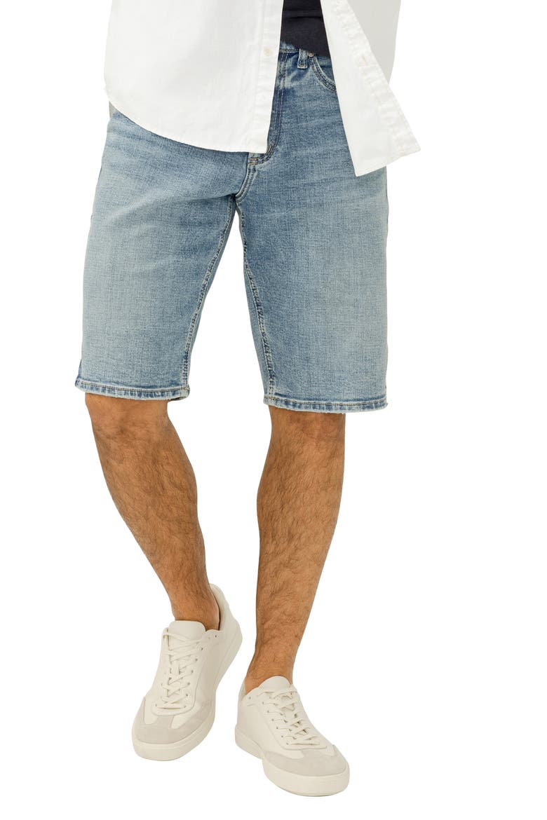 Zac Relaxed Fit Denim Shorts, Main, color, SPLIT