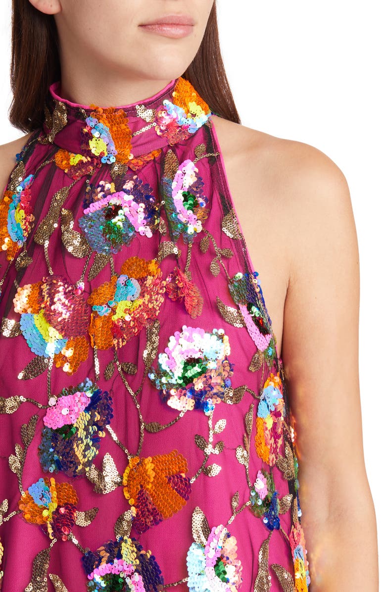Amy Lynn Sequin Halter Dress, Alternate, color,