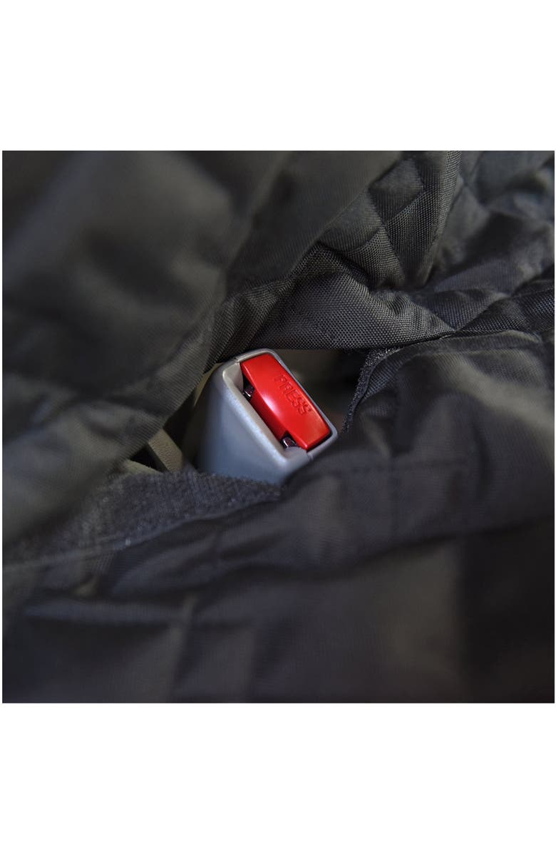 JESPET Luxury Pet Back Car Seat Cover Black Dog Travel Protection, Alternate, color, 