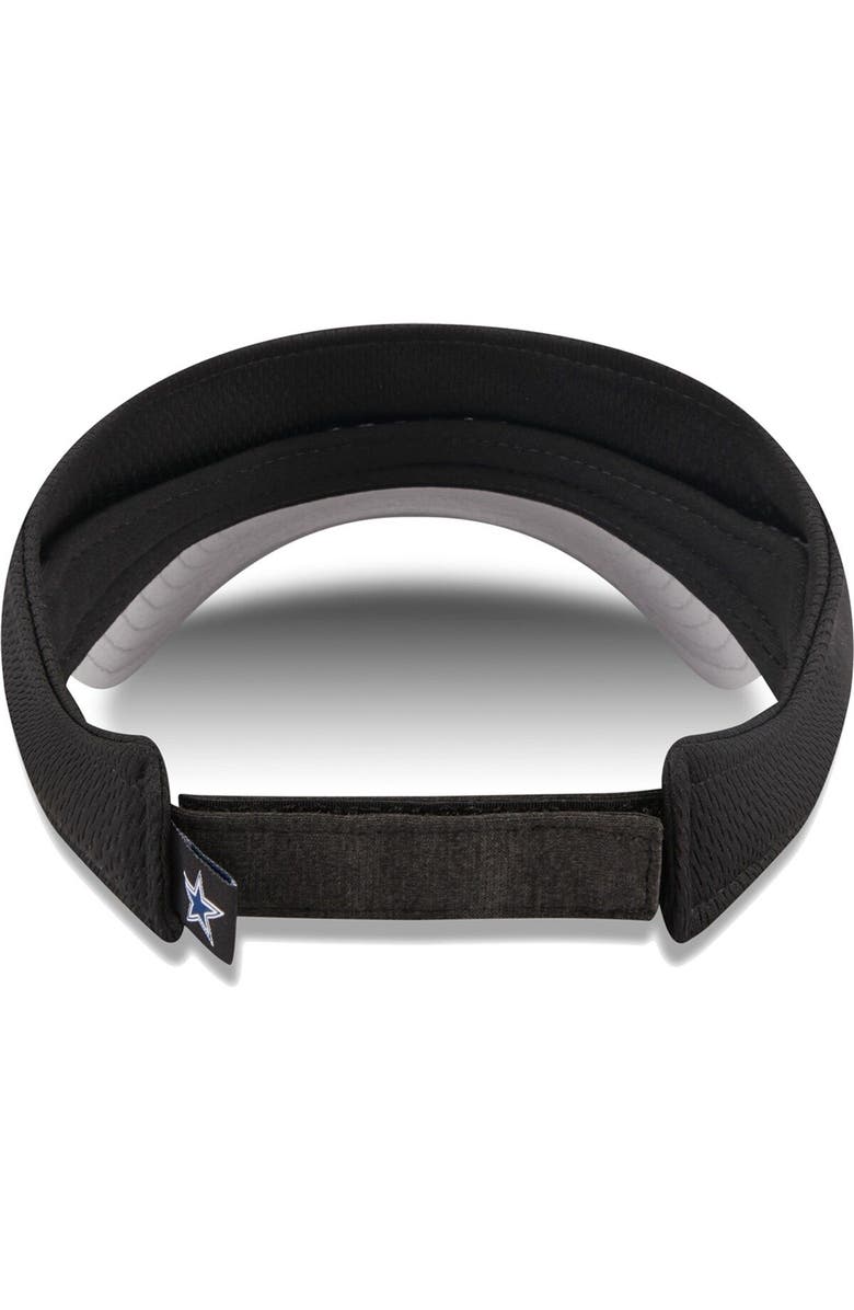 New Era Men's New Era Black Dallas Cowboys Adjustable Visor, Alternate, color, Black