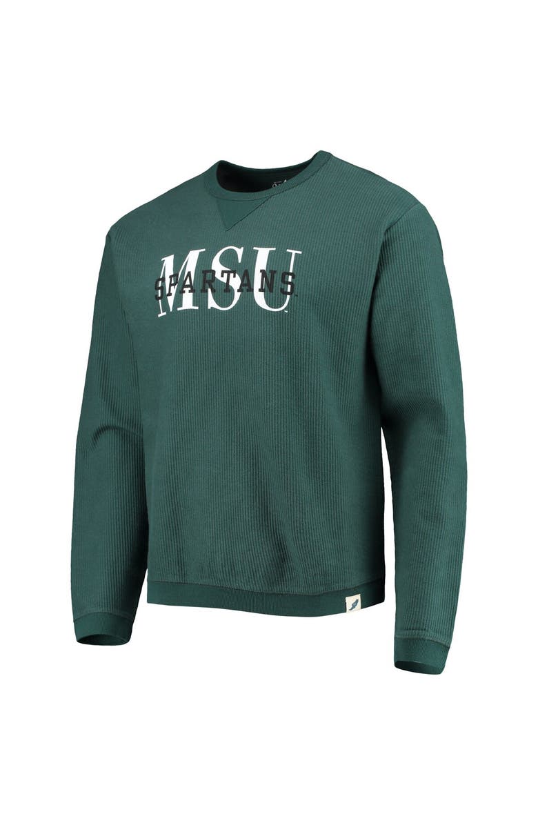 LEAGUE COLLEGIATE WEAR Men's League Collegiate Wear Green Michigan State Spartans Timber Pullover Sweatshirt, Alternate, color, 