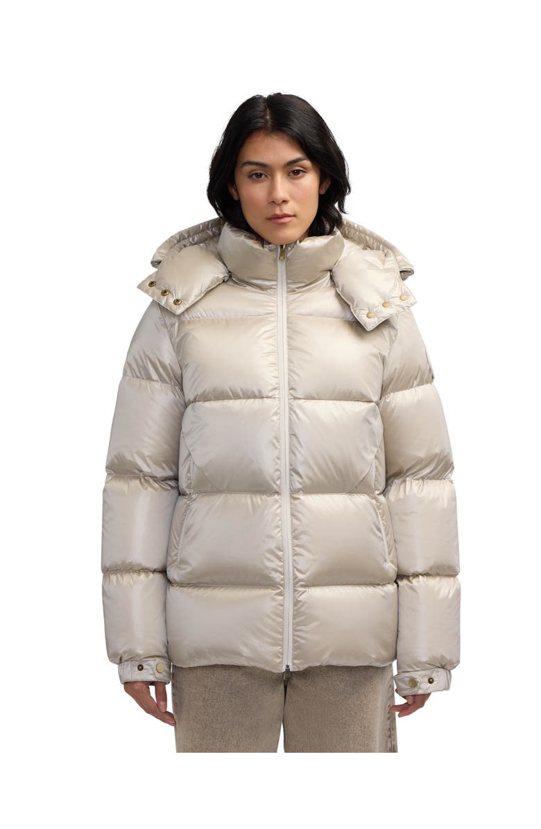 Pajar Women's Vivienne Boxy Short Channel Quilted Puffer, Main, color, Champagne