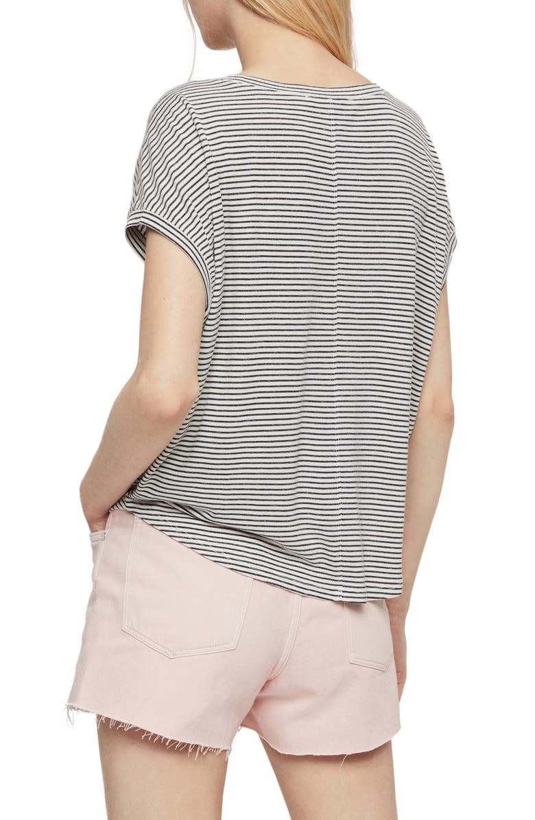 AllSaints Brea Stripe Tee, Alternate, color,