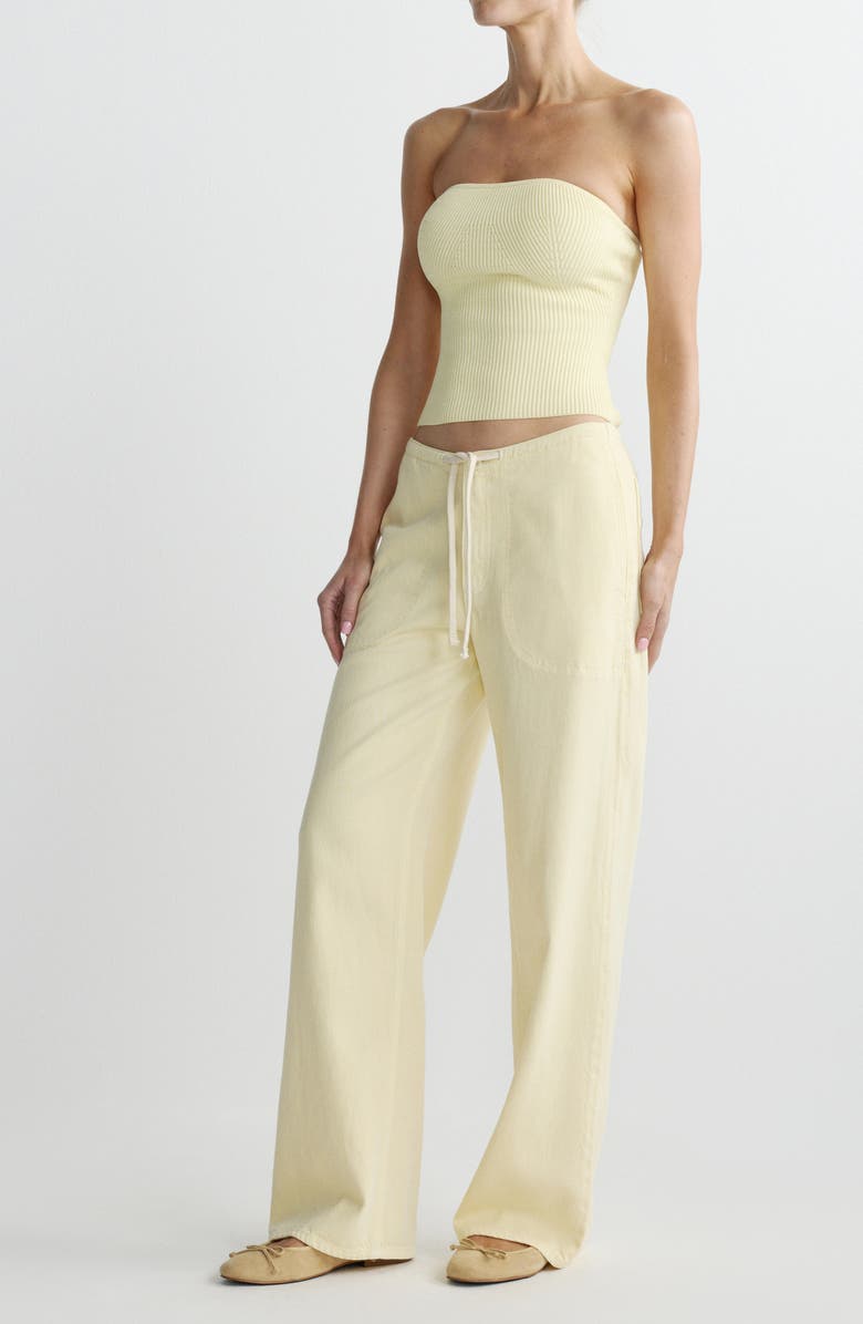 DL1961 Rib Tube Top, Alternate, color, Prosecco