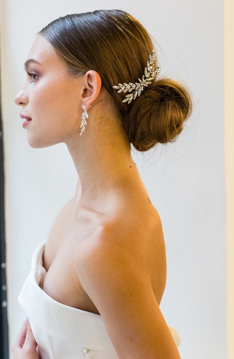 Brides & Hairpins Makenna Crystal Comb, Alternate, color, Silver