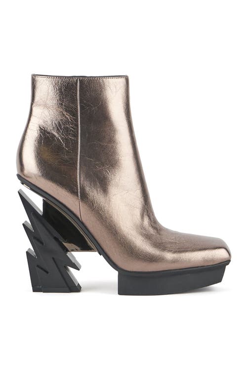 United Nude Women's Neutrals Glam Square Boot - Gun Metal Ii In Gun Metal