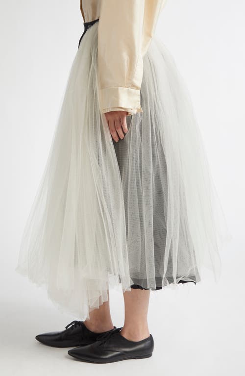 MERUERT TOLEGEN MERUERT TOLEGEN TULLE & SILK CHARMEUSE BALLET SKIRT