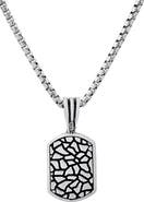 HMY JEWELRY Men's Sterling Silver Pendant Necklace