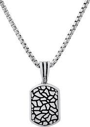 HMY JEWELRY Men's Sterling Silver Pendant Necklace