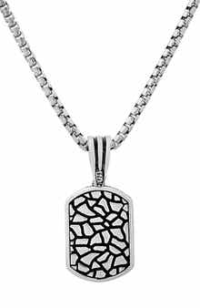 Sterling Silver Dog Tag Necklace