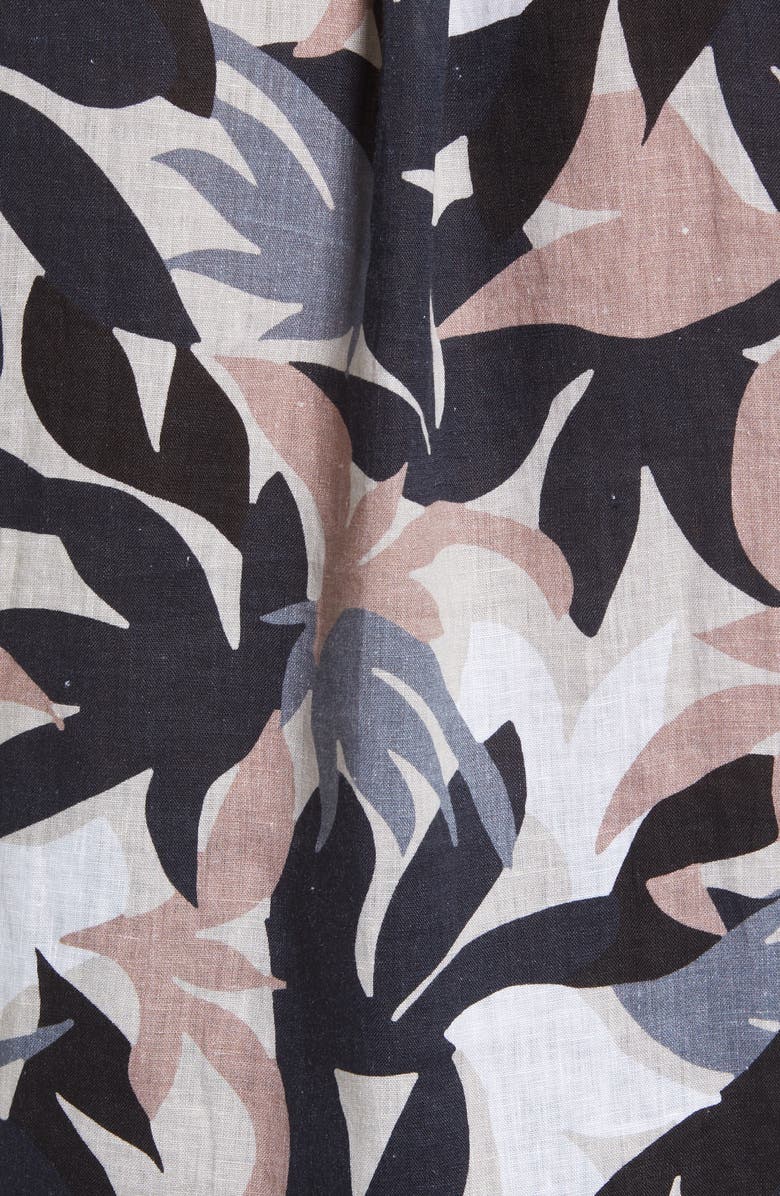 NN07 Tyrion Short Sleeve Linen Button-Down Shirt, Alternate, color,