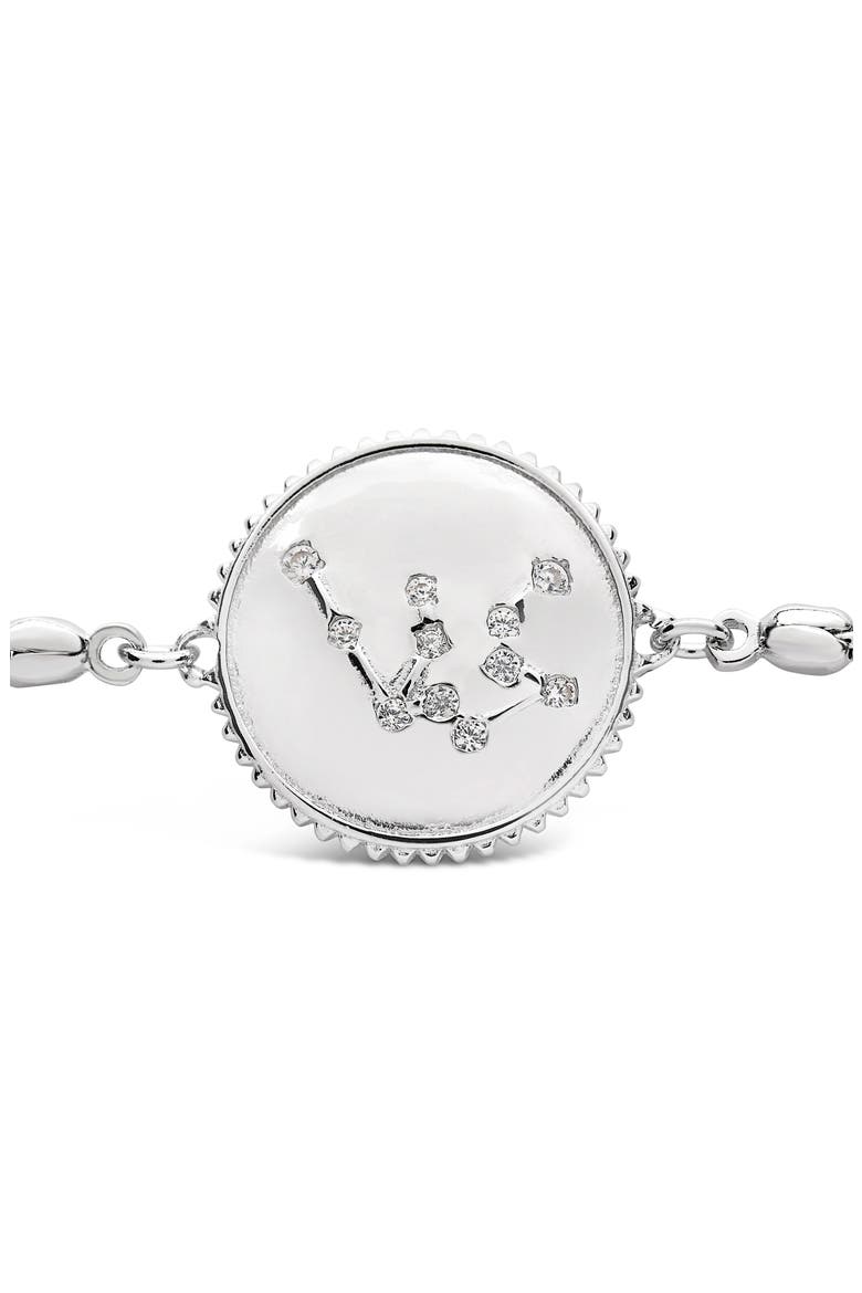 Sterling Silver Constellation Disk Bolo Bracelet, Alternate, color, SILVER- AQUARIUS