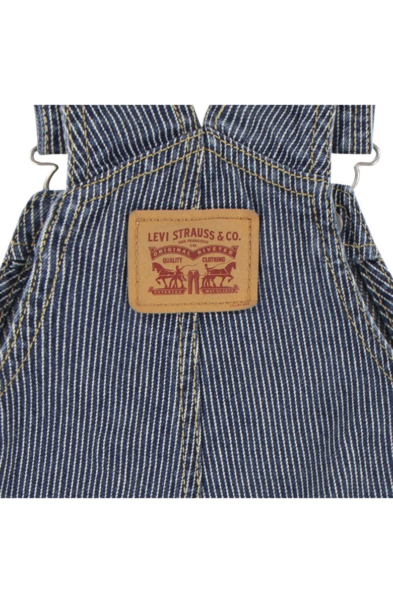 Levi's Railroad Stripe Cotton Overalls, Alternate, color, Yucatan