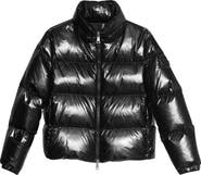Moncler Meuse Laminated Nylon Down Jacket