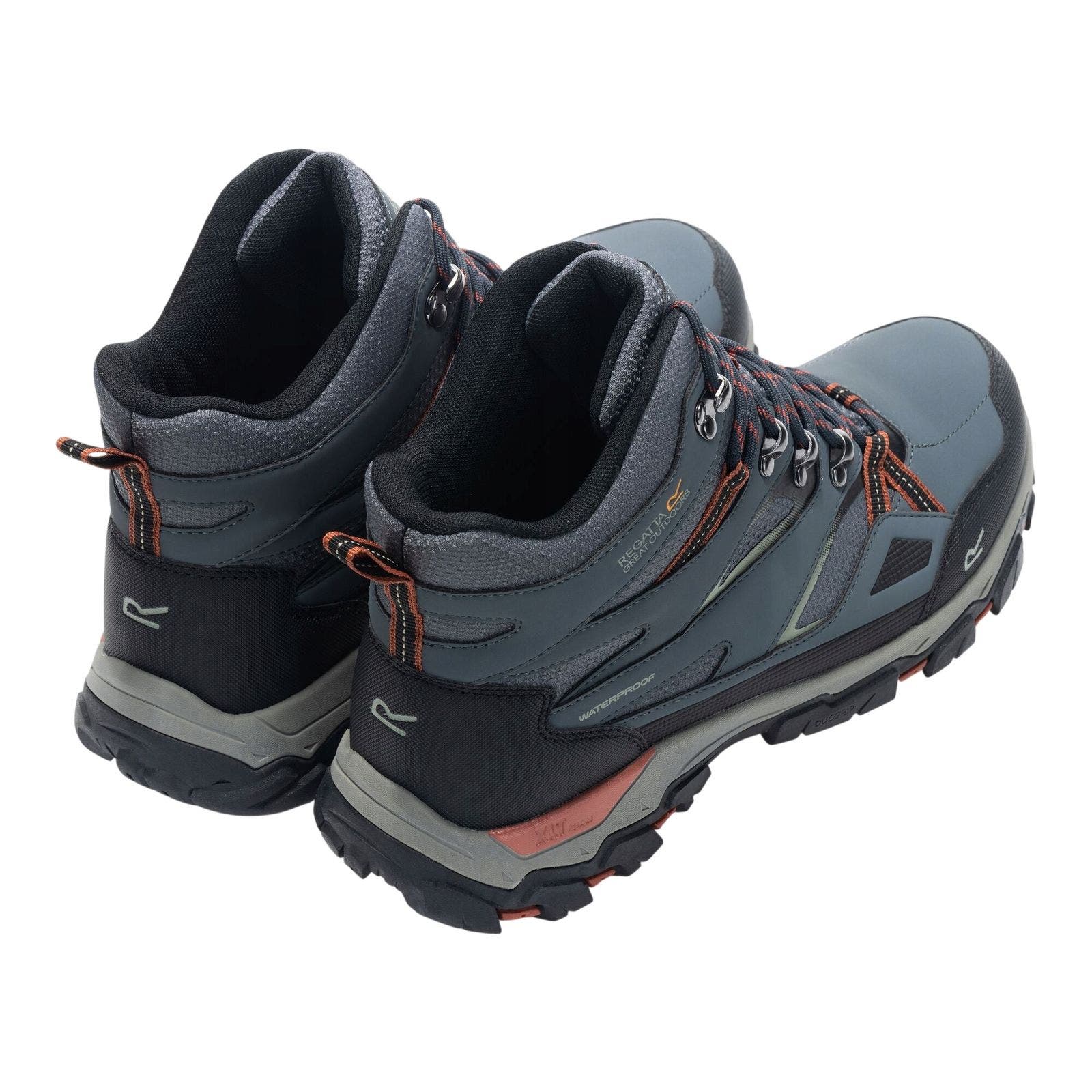 Holcombe Iii Walking Boots, Alternate, color, Dark Storm and Brick