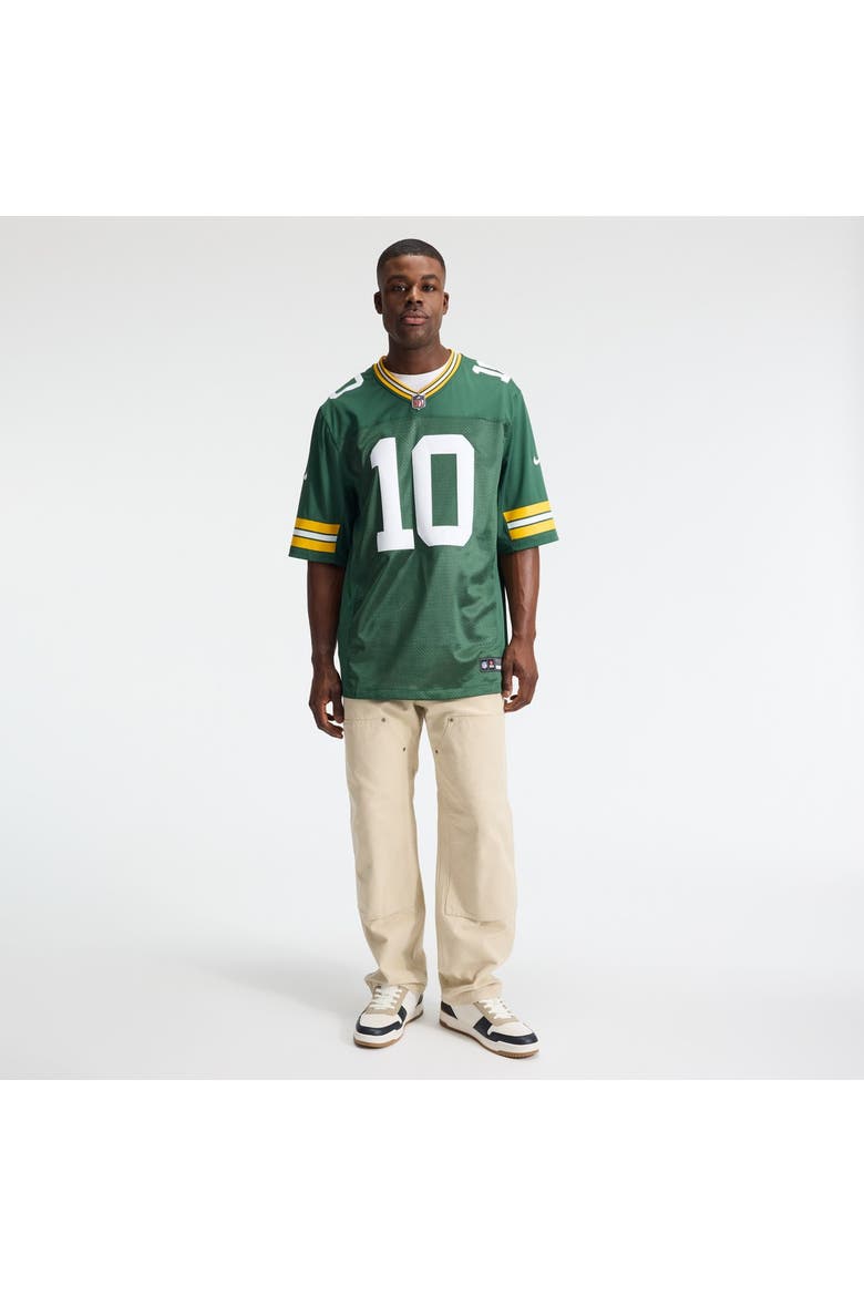 Men's Nike Jordan Love Green Green Bay Packers Vapor Untouchable Stitched Limited Jersey, Alternate, color, Green
