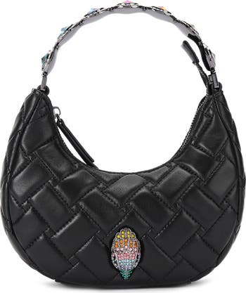 Small Octavia Leather Top Handle Moonbag