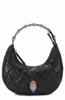 Kurt Geiger London Small Octavia Leather Top Handle Moonbag
