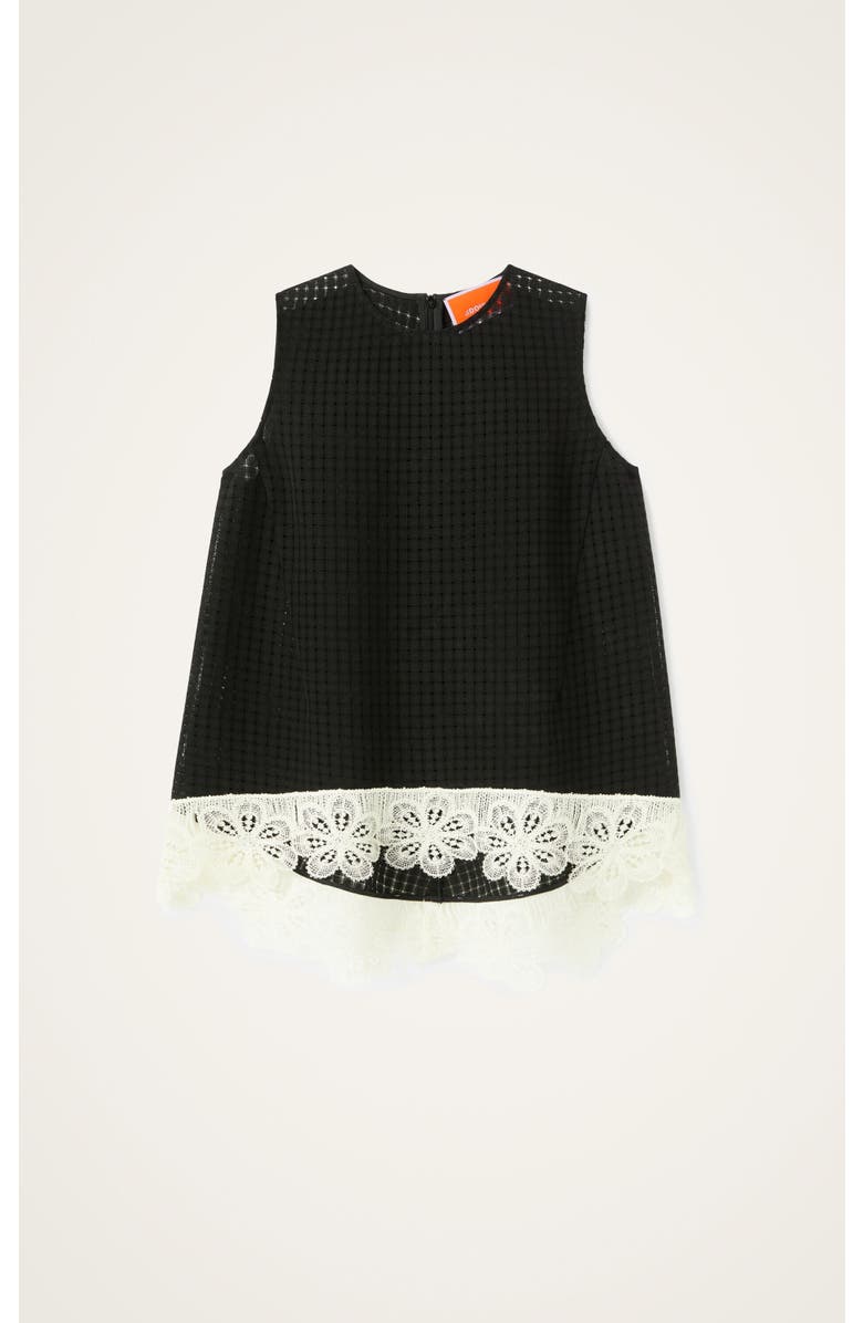 La DoubleJ La Scala Top With Lace, Alternate, color, Solid Black
