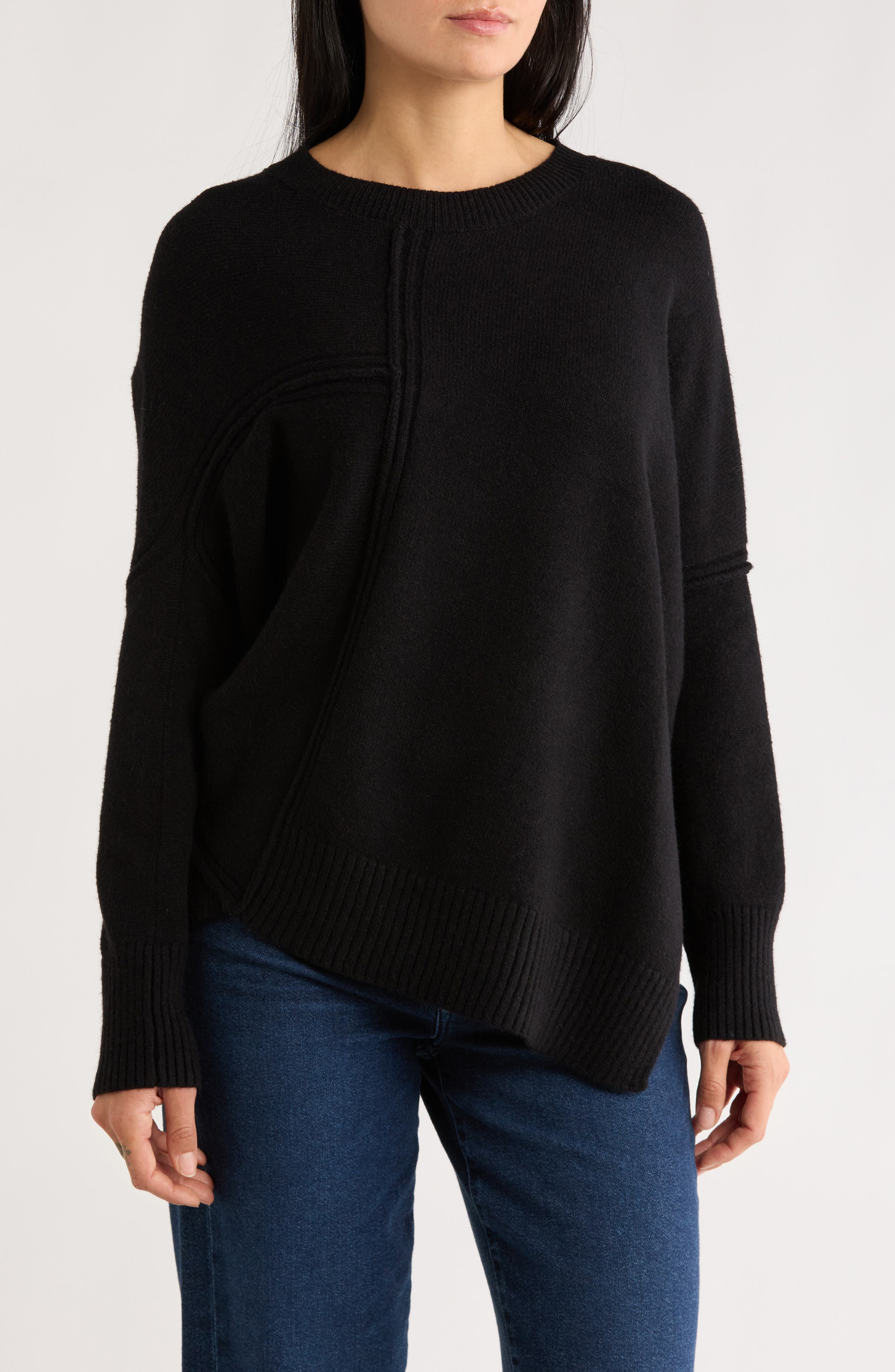 Love Token Dolores Asymmetric Hem Sweater