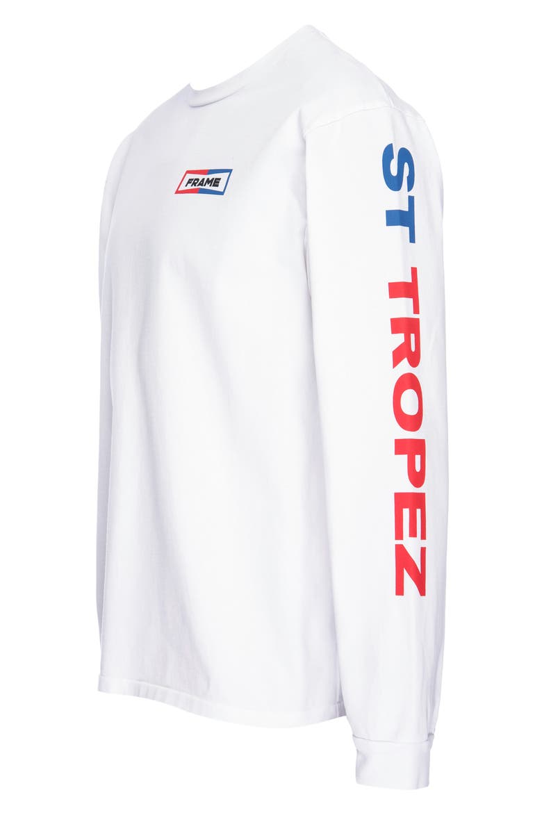 La Plage Long Sleeve T-Shirt, Alternate, color, BLANC