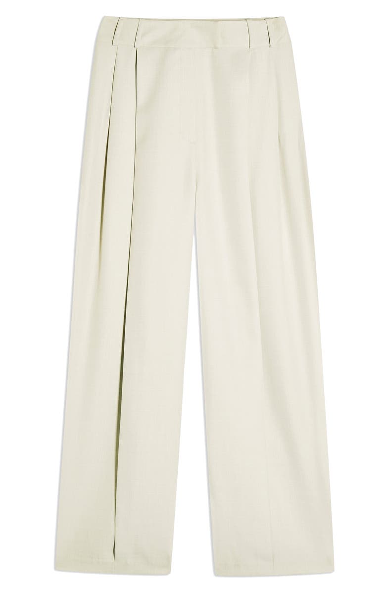 Topshop Andy Wide Leg Suit Trousers, Alternate, color,