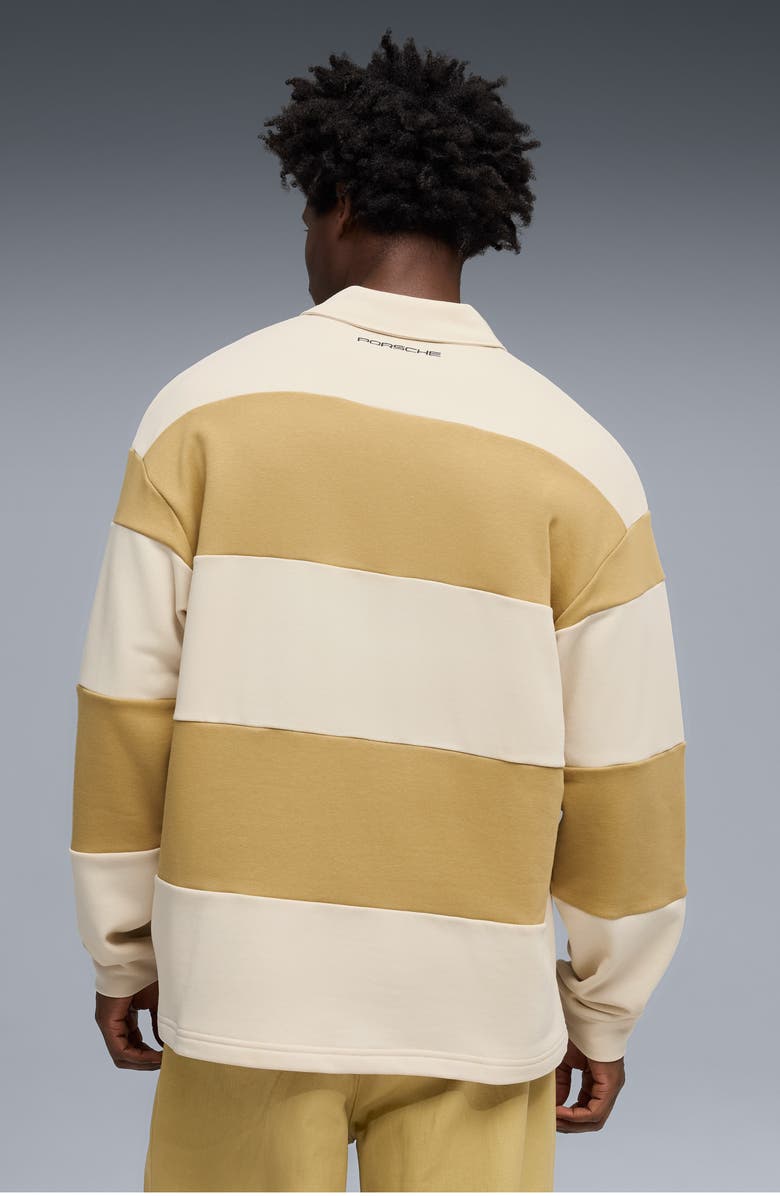 PUMA Lifestyle Crew Oversize Cotton Blend Polo, Alternate, color, Coffee Milk